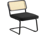 Rattan Chairs, Set of 2, Mid Century Modern Dining Chair, Upholstered Velvet Accent Chair with V952-TBYCYTERHS20VLE0IV0