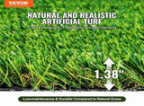 Artifical Grass, 3 x 5 ft Rug Green Turf, 1.38" Fake Door Mat Outdoor Patio Lawn Decoration, Easy to V952-RZCP1J3X5FT1TWKGWV0