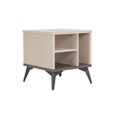 Lamp Table 3 Open Storage Cabinet MDF in Champagne Colour V43-LT-MAXL