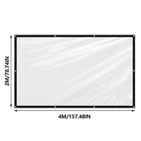 Heavy Duty Clear Tarp Waterproof Cover, Transparent Tarpaulin with Grommets and Reinforced Edges, V1366-AZ2-W-16641