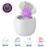 Ultrasonic Retainer Cleaner Machine 45kHz Ultrasonic Dentures Cleaner for Night Guards Braces V1263-JX-7313-1