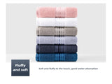 Dark Blue Luxury Cotton Towel Set - Quick Dry, Extra Thick & Absorbent, Perfect V888-ELOSUNG17423