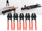 5Pcs Wall Mounted Double Hook Heavy Duty Garage Storage Utility Hooks with AntiRust Coating V1294-YM0901-3117200144512
