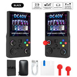 DC40V Retro Handheld Game Console, 4 Inch IPS Display, 64GB 20000 Preloaded Retro Gamesblack V1300-DC40V-BLACK