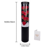 Soap Rose Flower Bouquet Box Artificial Rose Flowers Rose Petal Bouquet Tube Valentine's Day V1294-YM0714-10332764