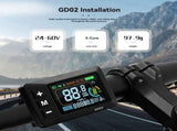 Electric Bike LCD Display Meter Dashboard Display Panel 24V 36V 48V 52V 60V for Electric Scooter V1369-AZ3-W-11982