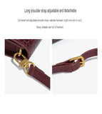 Wine Red Elegant PU Leather Clutch Bag with Snake Print Design - Multi-color Options V888-ELOSUNG15629