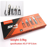 5Piece Garden Pruning Tool Set, Alloy Steel Pruning Shears & Folding Saw Kit, HeavyDuty Hand V1188-MS-901-009