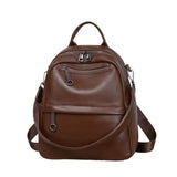 Lychee-grain leather backpack wear-resistant, large capacity, casual travel & commute, multiple V1232-SJB-ZP-003