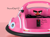 Kids Ride On Car Bumper Electric Ride On Cars Light Remote Angry Birds Sticker Pink RCAR-BUMPER-PK
