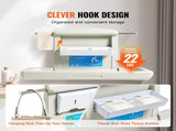 Wall-Mounted Baby Changing Station, Horizontal Foldable Diaper Change Table with Safety Straps and V952-YYSNBTHS0000EZO8FV0