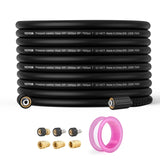 Pressure Washer Hose, 100FT, 1/4" Kink Free M22-14mm Brass Thread Replacement For Most Brand V952-GYQXRG100FT1FESK8V0