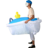 Bathtub Cartoon Costumes Air Model Inflatable Costume Funny Dress Up Props Halloween Party Clothes V1263-JX-7951