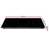 Devanti Induction Cooktop 90cm Electric Cooker CT-IN-D-YL-IF7208S