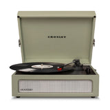 Crosley Voyager Bluetooth Portable Turntable - Sage + Bundled Crosley Record Storage Display Stand V398-CR8017BSS-SA4