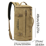 Yellow Black canvas travel, durable travel, spacious carry-on bag, stylish V1347-127-BLA-80833