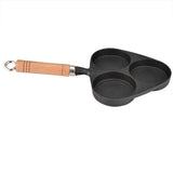 3 Mold Cast Iron Omelette Egg Burger Fried Egg Pot Pancake Pan V1294-YM0727-JY15709