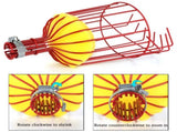 2PCS Fruit Picker Basket Steel Orange Tree Fruit Catcher Basket with Adjustable Clamp for 1.18 Inch V1294-YM0901-181207LY0445