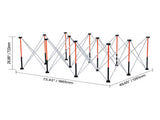 Portable Folding Workstand, 1865 x 1261 mm Collapsible Workbench, 2041 kg Weight Capacity, No V952-BXSGZTPPSL6FC1QQP001V0