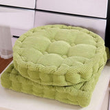 SOGA 2X Green Round Cushion Soft Leaning Plush Backrest Throw Seat Pillow Home Office Decor ROUNDCU99X2