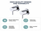 Bathroom Shower Bath Hot and Cold Mixer WATERMARK Certified in Chrome V63-847861