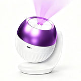 24 Pattern Star Projector Night Light with White Noise and Type C Power - White V1263-JX-8070-2