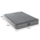 Intex Queen Dura-Beam Prestige Gray Airbed with Fastfill USB Pump 64114