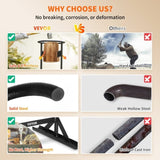 Firewood Kindling Splitter, 9''x17'' XL Wood Splitter, Unique V-Shaped Finger-Safety Blade, Manual V952-YXSDPC179INCHMTDAV0