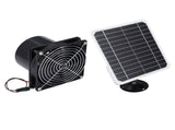 6.5 Inch Solar Powered Exhaust Fan 50W 12V ABS Monocrystalline Silicon Solar Panel Ventilation Fan V1294-YM0901-3111240176711
