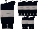 6 Pairs PREMIUM BAMBOO SOCKS Mens Heavy Duty Thick Work Socks BULK Cushion - Navy Blue V563-6BBSOX-NVYBLU-SIZE11-14