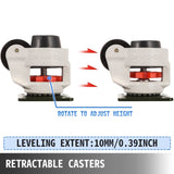 4 Pack Leveling Casters GD-60F Plate Mounted Footmaster Leveling Caster 551kg per Leveling Caster V952-JLSPTJFML4PCS60F1V0