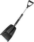 Folding Snow Shovel - Large Capacity Lightweight & Portable - Wide Snow Clearing Range with V1188-ZXY-117-0044