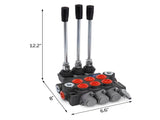 3 Spool Hydraulic Control 11GPM Hydraulic Directional Control Double Acting Hydraulic V952-KZF3ZYY11GPMSZY01V0