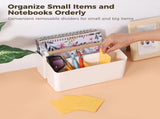Portable Storage Box with Handle, Adjustable Compartments for Office Supplies, Craft Supplies, V1237-ZY-917-117