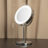 3X Magnification Freestanding, Tabletop Vanity Mirror Magnified with 360&deg Rotation, Portable for V1369-AZ3-W-06416