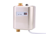 220V 3800W Mini Electric Tankless Instant Hot Water Heater Bathroom Kitchen Washing Golden V1294-YM0722-JYA02273-01