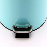 SOGA 2X 7L Foot Pedal Stainless Steel Rubbish Recycling Garbage Waste Trash Bin Round Blue RUBBISHBINROUND7LBLUEX2