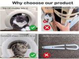 Cat Door for Interior Door,Hidden Pet Litter BoxPet Door for Cats up to 25 lbs Pet Box,Pass Through V1366-AZ2-W-04171