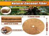 16Pcs Coconut Fiber Tree Ring Mulch Mat, 11.8 Inch Mulch Ring Plant Protectors Mat for Indoor V1370-AZ4-07506