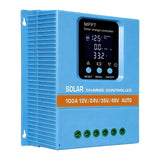 Blue 80A MPPT Solar Charge Controller with LCD Display and Dual USB Ports V178-59151