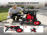 Drain Cleaner Machine 30m x 12.7mm, Auto Feed Sewer Snake Auger, Portable Drain Cleaning Machine V952-GDSTJLSGTSZDYGHE9001V3