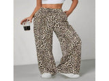 Women'S Wide Leg Pants with Pockets, Casual Trousers Sweatpants Leopard XXL V1369-AZ3-W-11513