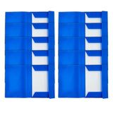 10 Pcs A4 Portfolios Folder with Elastic Band File Folder Plastic Corner Folder Postal Folder for V1370-AZ4-12924