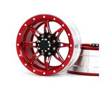 4Pcs/Set 1.9 Inch Wheel Rim Metal Parts for 1/10 Remote Crawl Car Red V1263-JX-1251