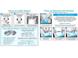 Mediflow Twin Pack Adjustable Waterbase Pillows V442-ABR-PILLOW-WATERBASETWIN-WHITE-ST