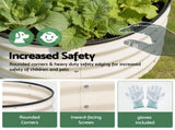 Green Fingers Round Raised Garden Bed 2 Pack Galvanised Planter Box Rust Resistant 60x60x30cm White GB-ROU-6030-WHX2