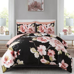 Soft Warm Floral Comforter Set, King Size, Ultra-Plush Bedding with Pillowcases V745-MAB010933AJ3