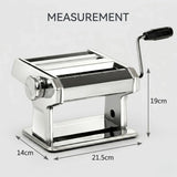 CARLA HOME Pasta Maker Machine - Hand Crank Noodle Maker - Grey - Kitchen Appliances Pasta Makers V178-36492