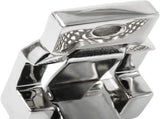 Heavy Duty 316 Stainless Steel Folding Mast Step with Diamond Tread Pattern for Boat,Yacht,Car,Truck V1259-DP01-A-1408