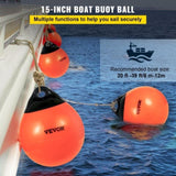 Boat Buoy Balls, 15" Diameter Inflatable Heavy-Duty Marine-Grade PVC Marker Buoys, Round Boat V952-CYXBCSB15INCH749JV0